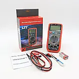 Цифровий мультиметр DT UT-61A з підсвічуванням екрана + Термопара/тестер напруги електричний/Вольтметр, фото 7