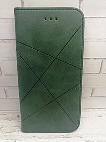 Чохол-книжка для Xiaomi Redmi Note 9 бічний з підставкою протиударний Avantis business Green