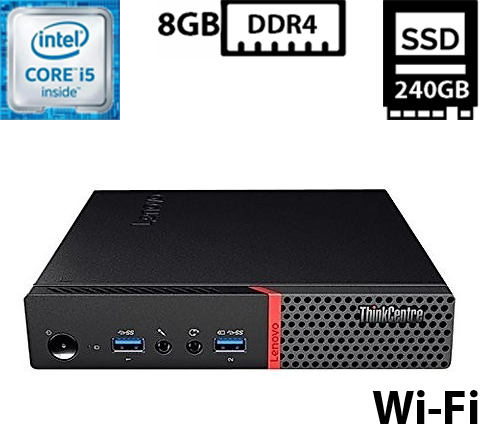 Комп'ютер Lenovo ThinkCentre M700 Tiny/Intel Core i5-6500T 2.50GHz/8GB DDR4/SSD 240GB/Intel HD Graphics 530