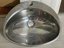Умивальник врізний з нержавіючої сталі (б/у)