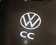 Проектор підсвічування логотипу CC для дверей VW Volkswagen (Фольксваген) Passat (B7, CC) - Білий, фото 4