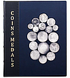 Папка-альбом для колекціонування монет із натуральної шкіри з декоративними накладками, фото 2