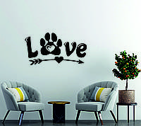 Декоративное настенное 3D Панно «LOVE » Декор на стену с объемом