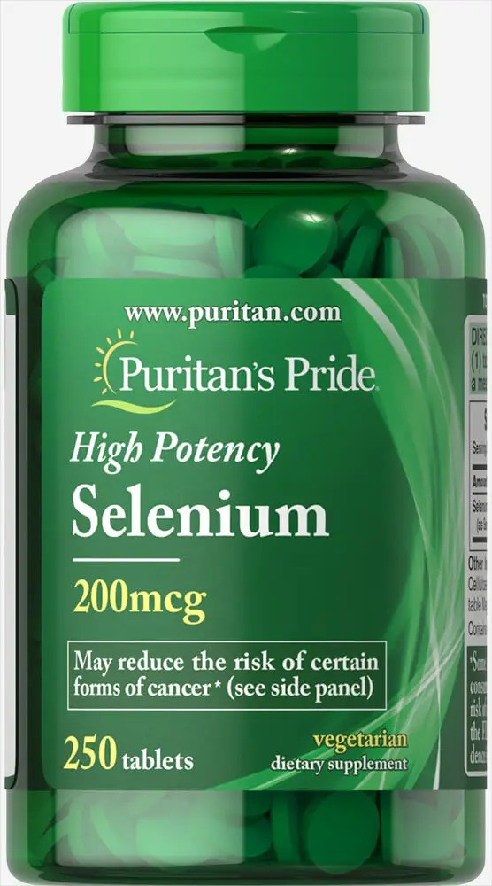 Селен 200 мкг Puritan's Pride Selenium антиоксидант для імунітету 250 таблеток