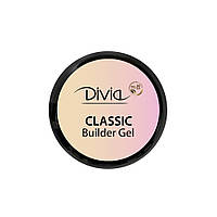 Гель для наращивания ногтей Divia Classic Builder Gel Di1717 GS01 - Clear 30 г. Прозрачный