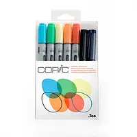 Спиртові маркери Copic Ciao Set Doodle Kit Rainbow 5+2