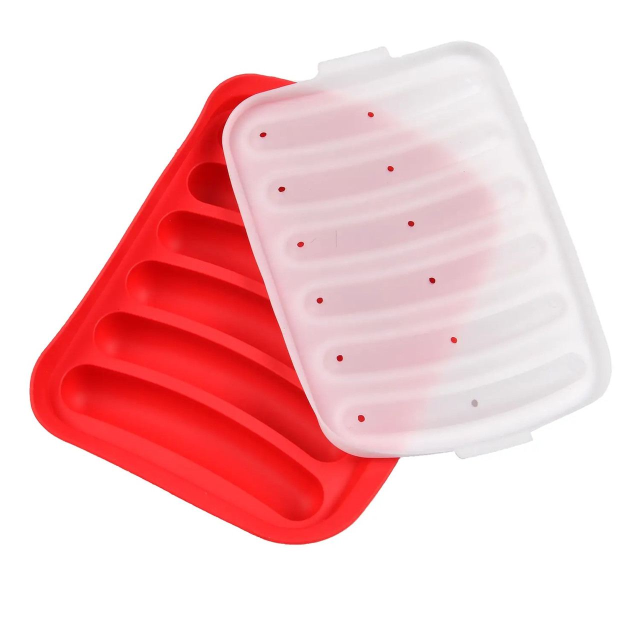 Форма пароварка для хот-догів Supretto на 6 сосисок силіконова (8654), фото 1