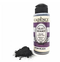 Пудра оксамитова перламутрова (флок) Cadence Velvet Powder Shimmer, 120 мл, (Black) Чорна