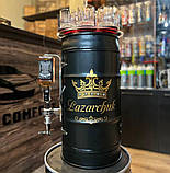 Бар у вигляді бочки підсвічуванням, наливатором, незвичайний подарунок на день народження, фото 10
