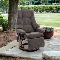 Крісло для відпочинку Avko Style ARMH  003 Dark Grey з масажем, підігрівом і вбудованою підставкою для ніг