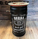 Бар у вигляді бочки підсвічуванням, наливатором, незвичайний подарунок на день народження, фото 9