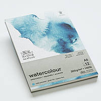 Альбом для акварелі для акварелі Watercolour 12 аркушів, cold press, 300 г/м2, A5, Winsor&Newton