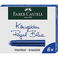 Чорнильні картриджі Faber-Castell Royal Blue стандартної довжини 6 шт.