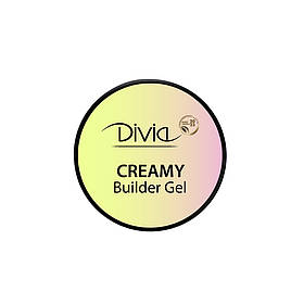 Гель для нарощування нігтів Divia Creamy Builder Gel Di1721 GC01 - Clear 14 г. Прозорий
