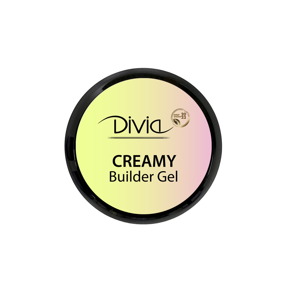 Гель для нарощування нігтів Divia Creamy Builder Gel Di1722 GC01 - Clear 30 г. Прозорий