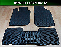 ЕВА коврики Renault Logan 1 '04-12. Ковры EVA Рено Логан 1