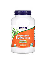 Now Foods, Spirulina, Спирулина, сертифікована органічна спіруліна, 500 таблеток