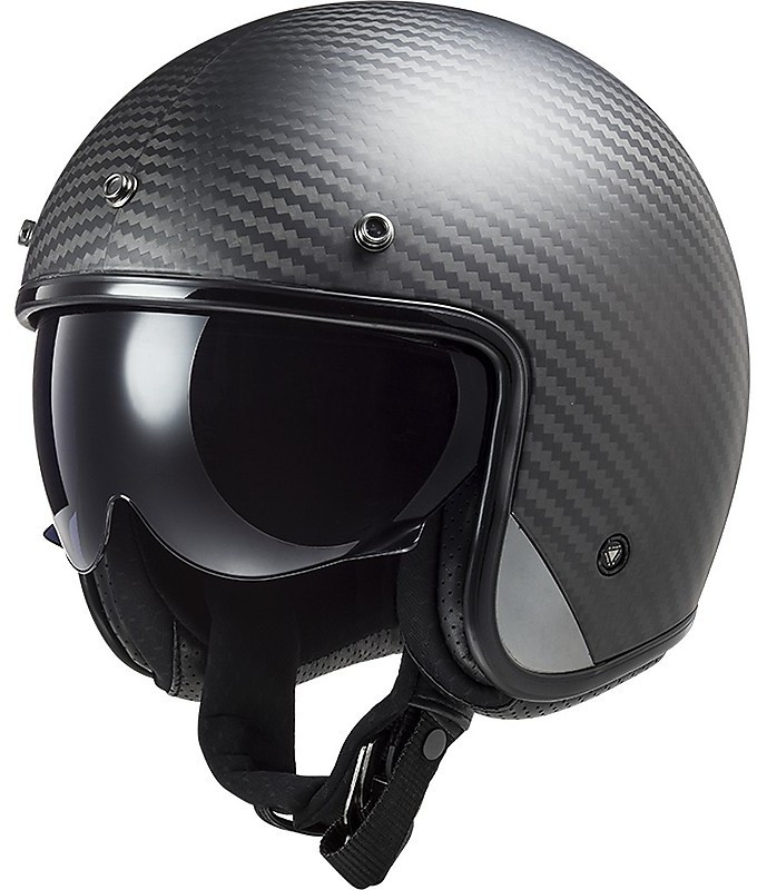 МОТОШОЛОМ ВІДКРИТИЙ LS2 OF601 BOB II C SOLID КОЛІР MATT CARBON, фото 1