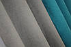 Комбіновані (2шт. 1х2,9м.) штори з мікровелюра. Колір бірюзовий з сірим. Код 014дк (835-966ш) 11-0115, фото 10
