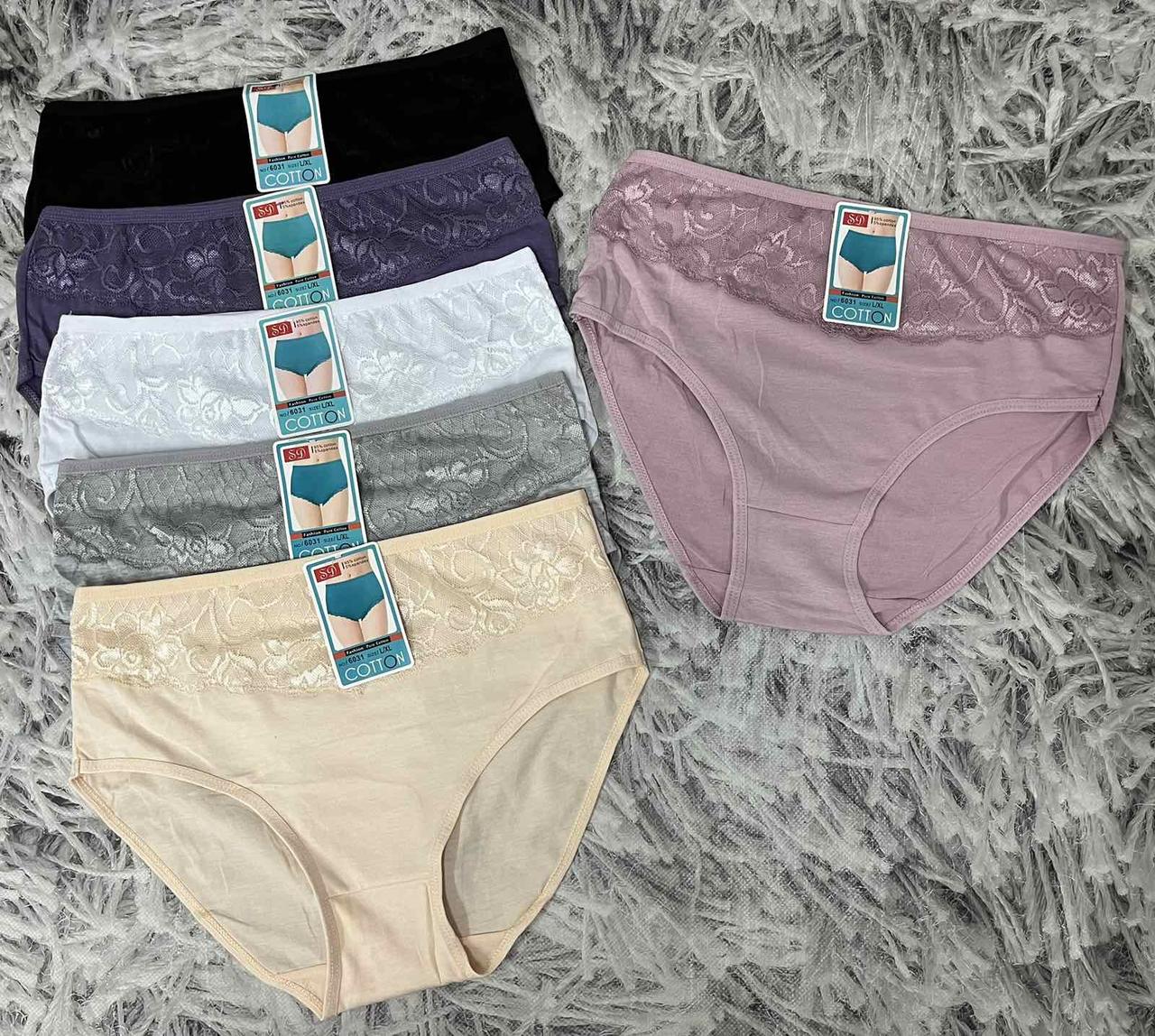 Трусики жіночі  2 хл /3 хл 52-54 Cotton Склад тканини 95% котон , 5 еластан