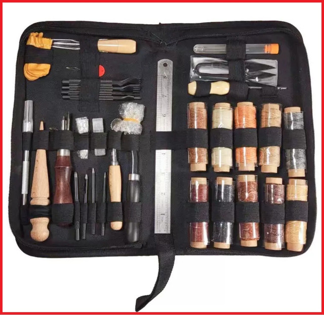 Набор Профессиональных Инструментов для Работы с Кожей Набор ...