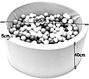 Сухий басейн із кульками 200шт Welox сірий (Польща), фото 2