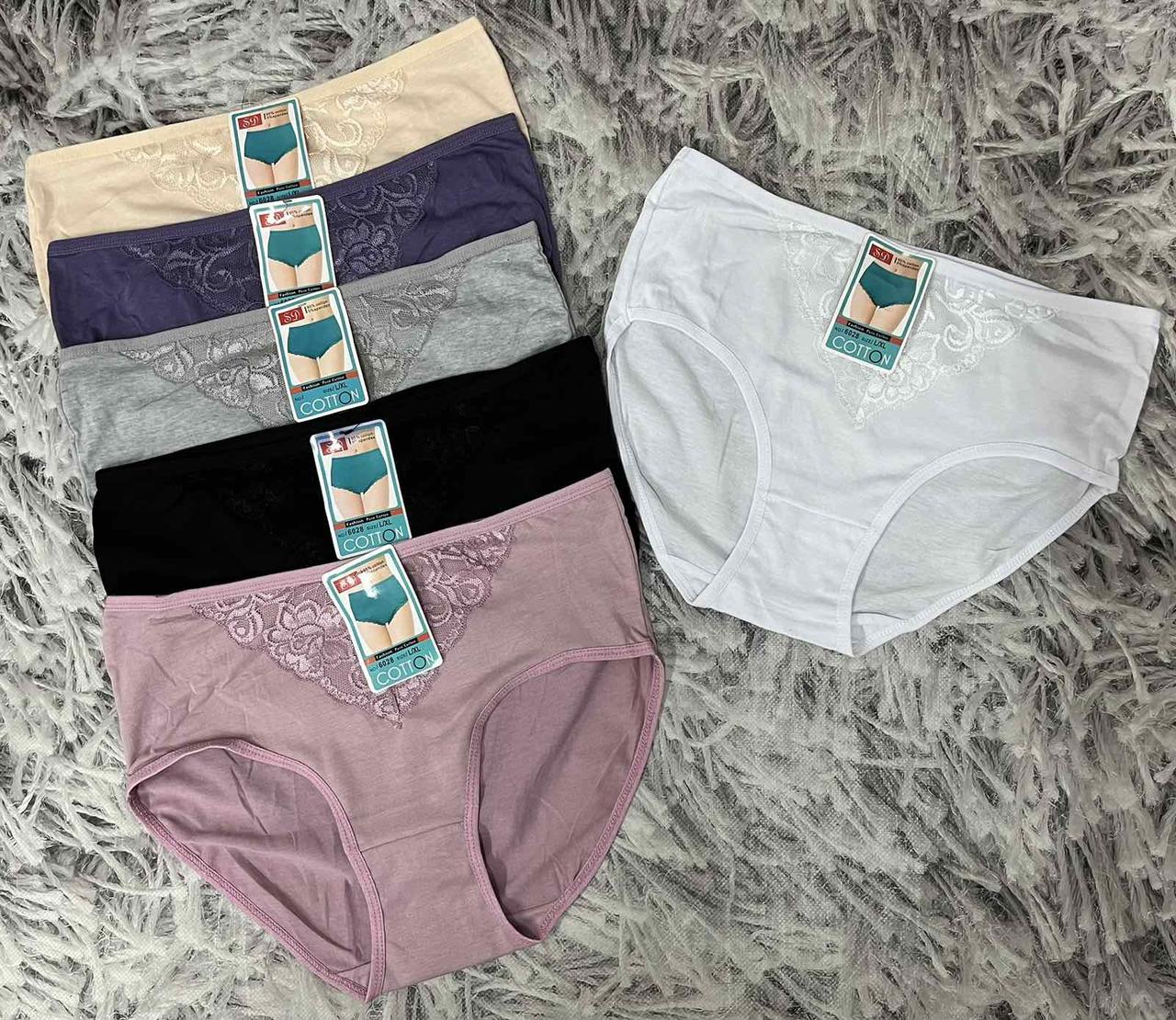 Трусики жіночі  л/ хл 50-52 Cotton Склад тканини 95% котон , 5 еластан