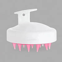 Щетка-массажер для мытья головы Comair White&Pink