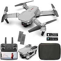 Квадрокоптер с камерой Drone E88 PRO - Коптер дрон, FPV до 30 хвилин польоту + (2 аккумулятора)