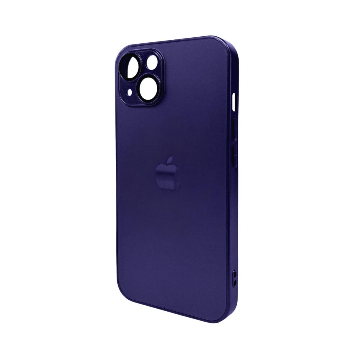 Чохол для смартфона AG Glass Matt Frame Color Logo for Apple iPhone 13 Deep Purple