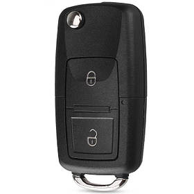 Корпус викидного ключа для автомобіля VOLKSWAGEN Golf, Polo, Transporter лезо HU66 2 кнопки