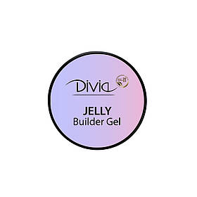Гель для нарощування нігтів Divia Jelly Builder Gel Di1726 GJ01 - Clear 14 г. Прозорий