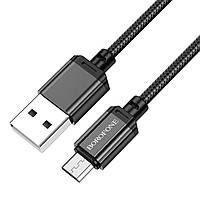 Кабель BOROFONE BX87 Sharp charging data cable for Micro Black