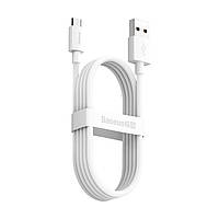 Кабель Baseus Simple Wisdom Data Cable Kit USB to Micro 2.1A (2PCS/Set）1.5m White