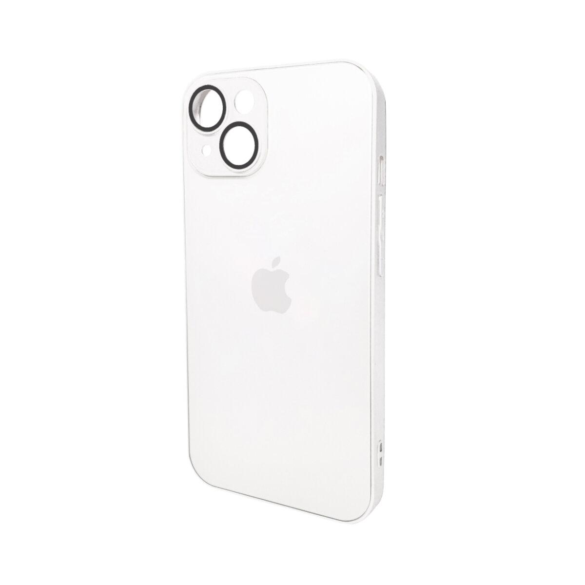 Чохол для смартфона AG Glass Matt Frame Color Logo for Apple iPhone 14 Pearly White