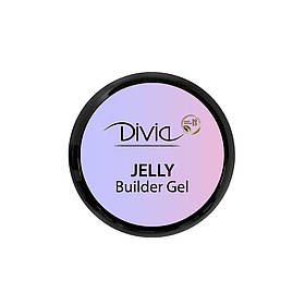 Гель для нарощування нігтів Divia Jelly Builder Gel Di1727 GJ01 - Clear 30 г. Прозорий