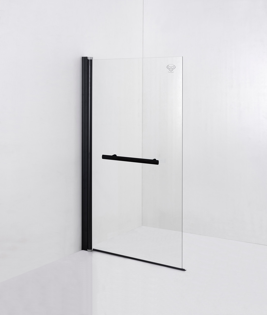Скляна штора на ванну Diamond Premium SCR-15.1 (CL) 80x140 прозоре скло