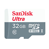 MicroSDHC (UHS-1) SanDisk Ultra 32Гб класс 10 А1 (100Мб/с)