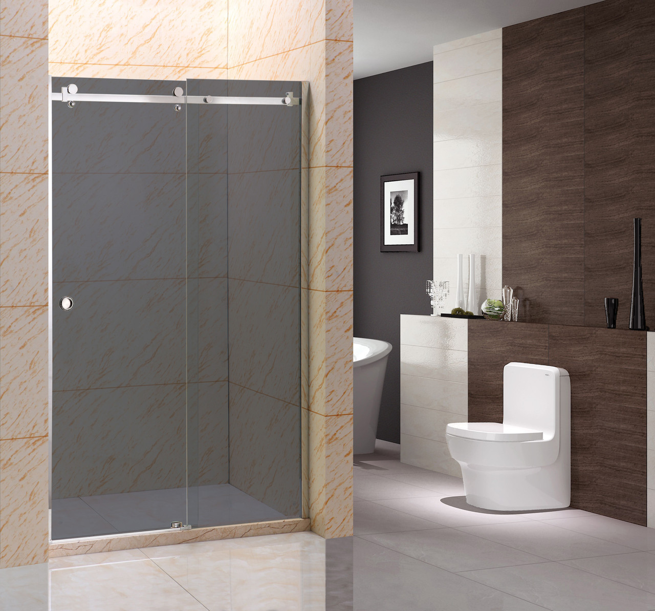 Душові двері Diamond Premium SCR-13 (GR) 120x195 сіре скло