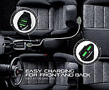 Автомобільний зарядний пристрій CHAROME C7 4-Port Front and Back Seat Car Charger Black, фото 4