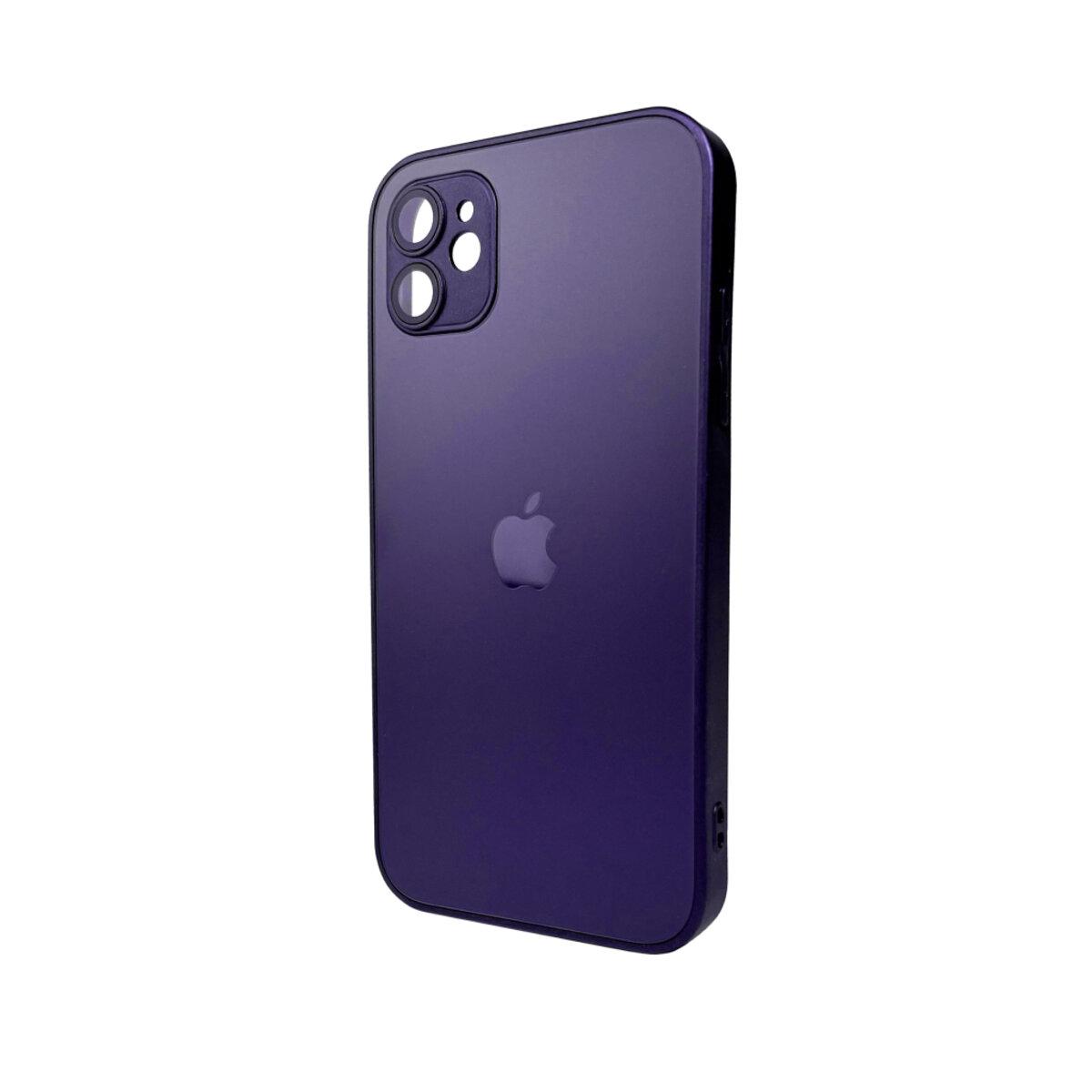 Чохол для смартфона AG Glass Matt Frame Color Logo for Apple iPhone 11 Deep Purple