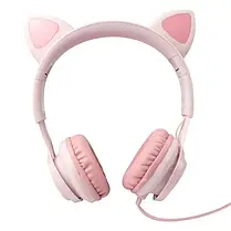 HF Stereo Hoco W36 Cute Cat Ear pink, фото 3