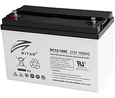 Гелевий Акумулятор (GEL) Для ДЖБ, Ritar DC12-100C 12V 100Ah