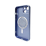 Чохол для смартфона AG Glass Matt Frame Color MagSafe Logo for Apple iPhone 13 Sierra Blue, фото 2