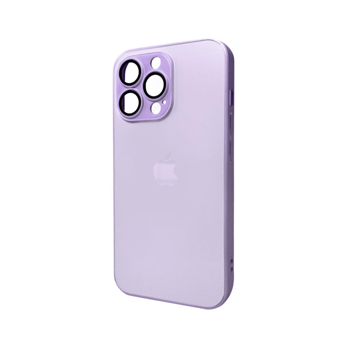 Чохол для смартфона AG Glass Matt Frame Color Logo for Apple iPhone 12 Pro Max Light Purple