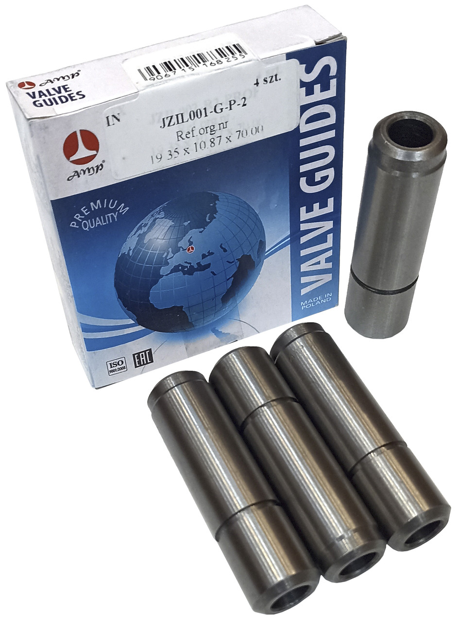 Втулка напрямна клапана AMP JZIL001-G-P-2 (1шт/19,35х10,87х70) чавун, впуск, ремонт 2 (не розгорнута), ЗІЛ, оригінальні номери:, фото 1