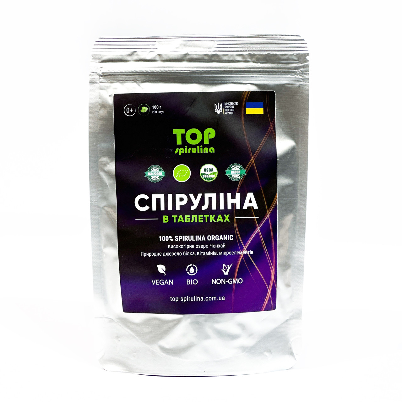 Спіруліна таблетки 100г Top Spirulina, фото 1