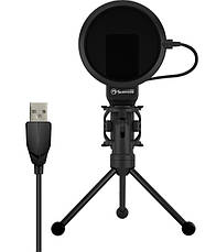 Професійний всеспрямований конденсаторний мікрофон Marvo MIC-03 на штативі USB, фото 4