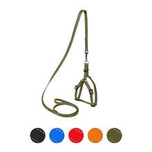 Шлея з повідцем 28-40 см нейлон Dog Extremе хакі для собак, котів, кролів