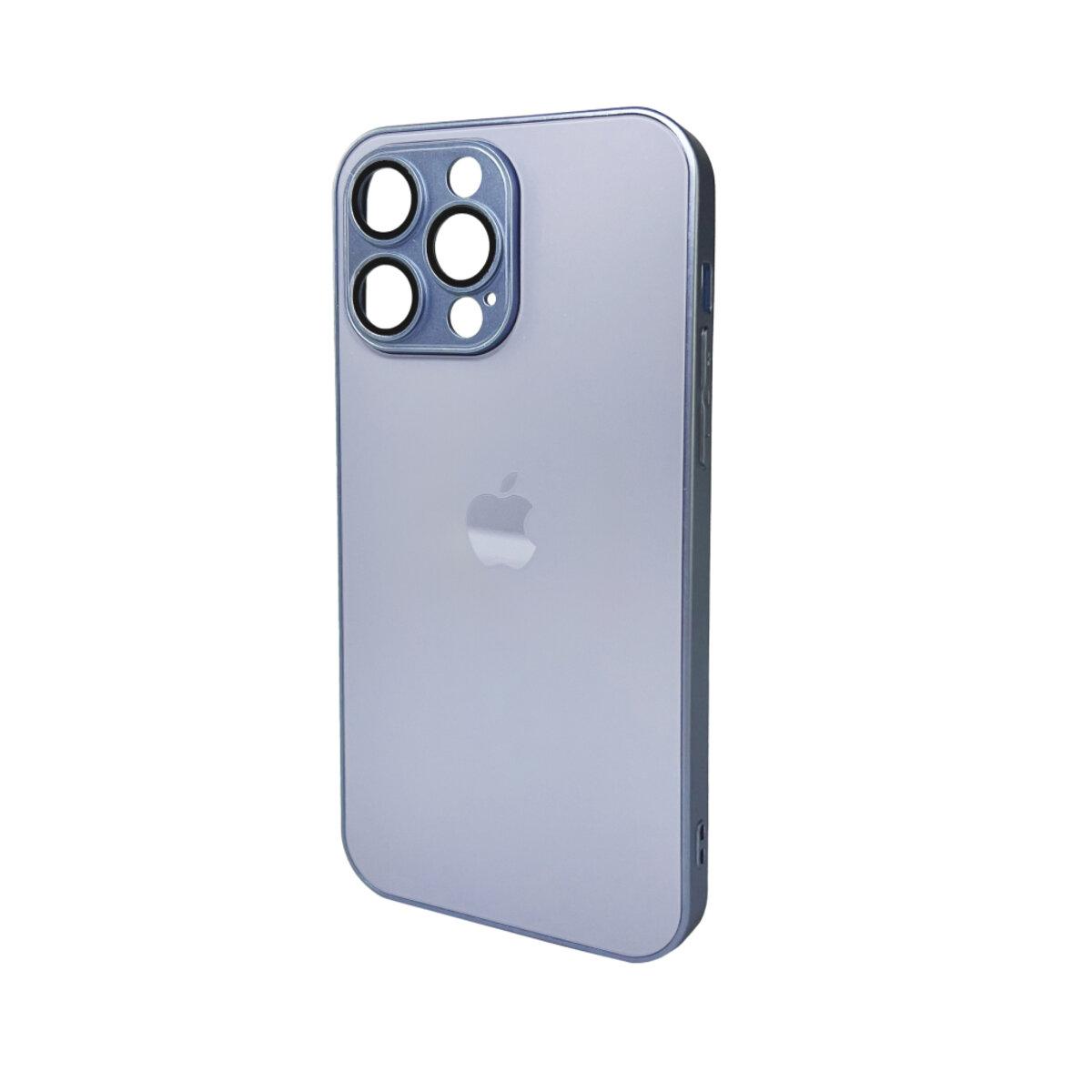 Чохол для смартфона AG Glass Matt Frame Color Logo for Apple iPhone 15 Pro Max Sierra Blue